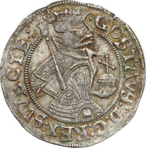 Gustaw Waza (1521-1560) 1/2 marki 1540 Västerἀs