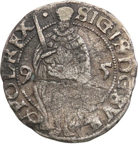 Zygmunt Waza (1592-1599) 1 öre 1595 Sztokholm