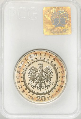 III RP. 20 złotych 1997 Zamek w Pieskowej Skale PCG PR70