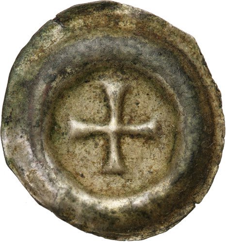 Władca nieokreślony. Brakteat XII-XIII wiek - Krzyż grecki