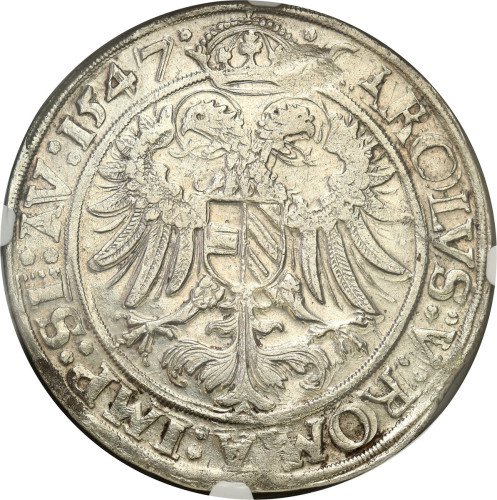 Niemcy. Leuchtenberg. George III (1531-1555). Talar 1547 NGC AU58 - RZADKI