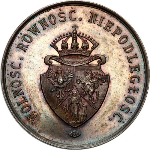 Medale. Powstanie Styczniowe. Medal 1863 uwłaszczenie - bez daty - srebro UNIKAT