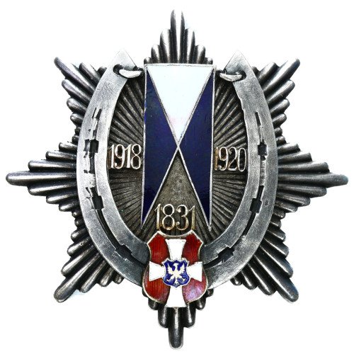 II RP. Odznaka 19 Pułk Ułanów Wołyńskich - Ostróg, RZADKOŚĆ
