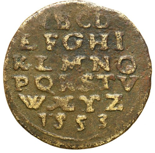 Niemcy, Nuremberg. Damian Kranwinkel (1543-1581). Schulpfennig 1553