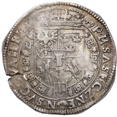 Jan II Kazimierz. Talar 1649, Kraków - RZADKOŚĆ R6-R7