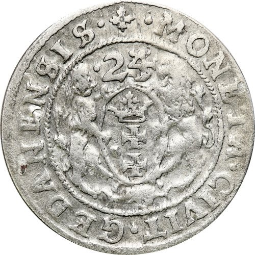 Zygmunt III Waza. Ort (18 groszy) 1624, Gdańsk