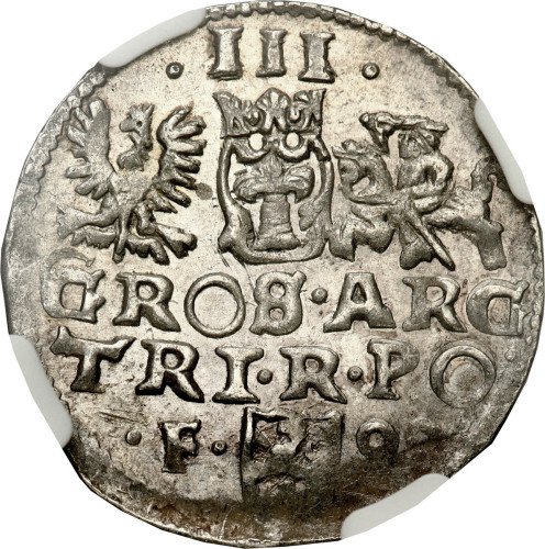 Zygmunt III Waza. Trojak (3 grosze) 1599, Wschowa NGC MS66 (MAX) - PIĘKNY