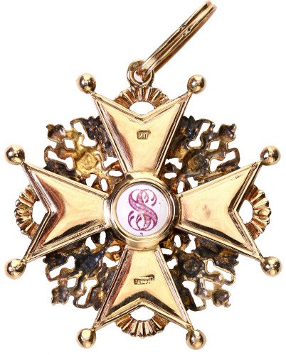Rosja. Order Św. Stanisława II klasa, ZŁOTO - RZADKOŚĆ - PIĘKNY