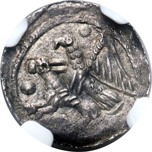 Władysław II Wygnaniec. (1138-1146). Denar NGC MS63 (MAX) - WYŚMIENITY