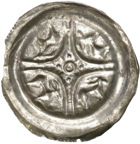 Leszek Biały (1202-1227). Brakteat - PIĘKNY i RZADKI