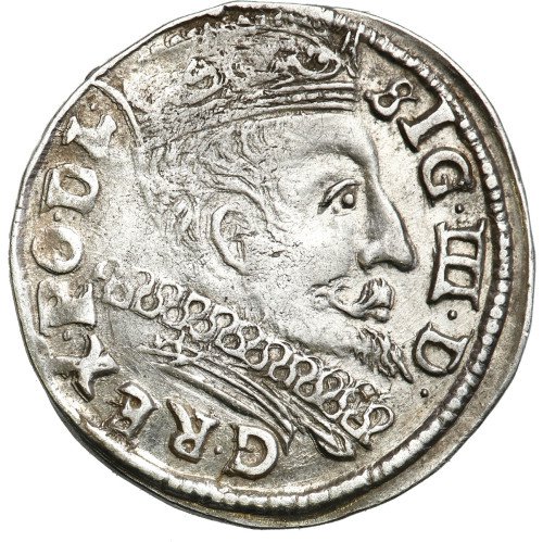 Zygmunt III Waza. Trojak (3 grosze) 1601, Wilno - RZADKOŚĆ R4