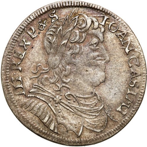Jan II Kazimierz. Ort (18 groszy) 1653, MW połączone, Wschowa - ŁADNY