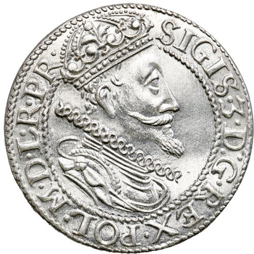 Zygmunt III Waza. Ort (18 groszy) 1613, Gdańsk - RZADKI ROCZNIK - WYŚMIENITY