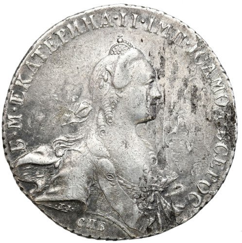 Katarzyna II. Rubel 1769 СПБ-СА, Petersburg