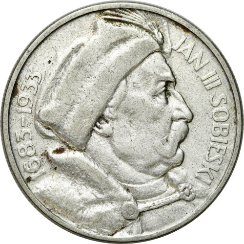 II RP. 10 złotych 1933 Sobieski