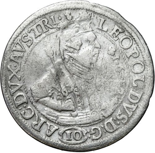 Austria. Leopold V (1619–1632). 10 krajcarów 1628, Hall