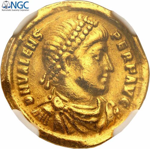 Rzym. Valens 364-378 AV – Solid – Antiochia NGC Ch VF